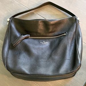 Kate Spade Black Leather Slouch Shoulder Bag